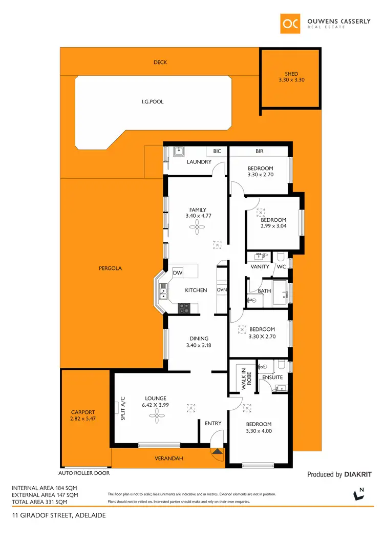 Floorplan of Homely house listing, 11 Giradof Street, Paralowie SA 5108