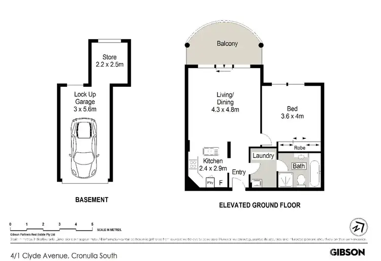 Floorplan of Homely apartment listing, 4/1-7 Clyde Avenue, Cronulla NSW 2230