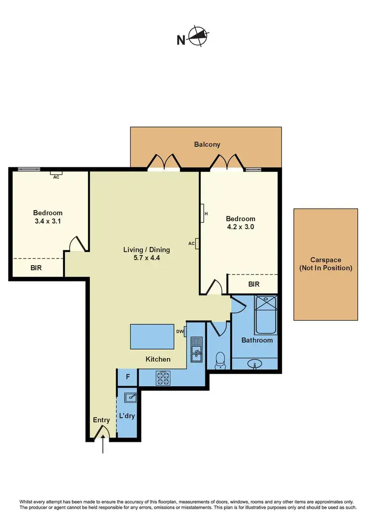 Floorplan of Homely apartment listing, 17/40 Murray Street, Yarraville VIC 3013