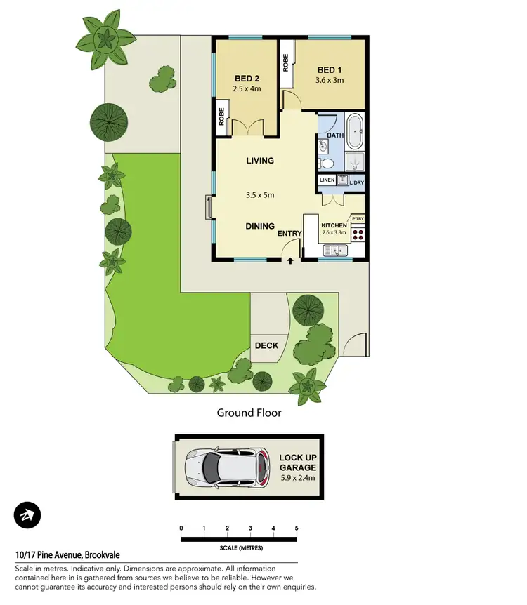 Floorplan of Homely apartment listing, 10/17 Pine Avenue, Brookvale NSW 2100