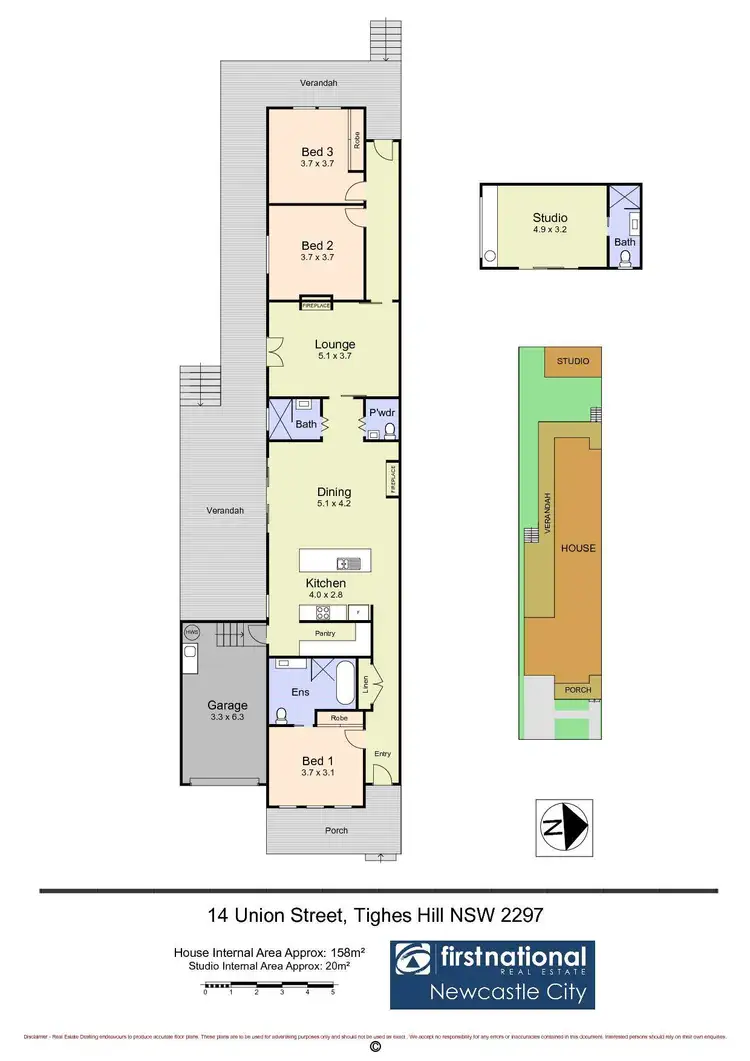 Floorplan of Homely house listing, 14 Union Street, Tighes Hill NSW 2297