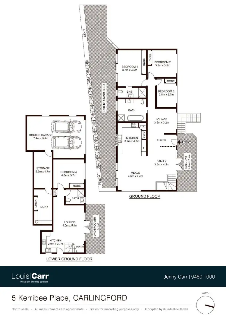 Floorplan of Homely house listing, 5 Kerribee Place, Carlingford NSW 2118