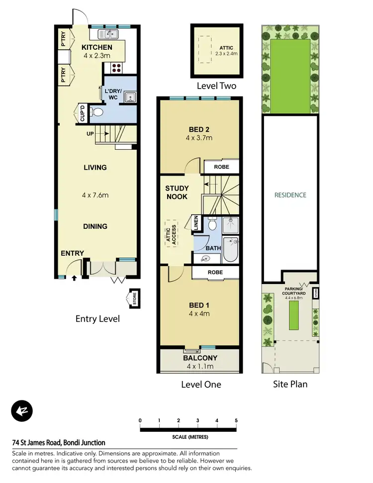 Floorplan of Homely house listing, 74 St James Road, Bondi Junction NSW 2022