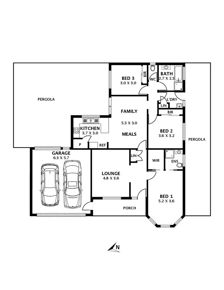 Floorplan of Homely house listing, 57 Belleview Drive, Sunbury VIC 3429