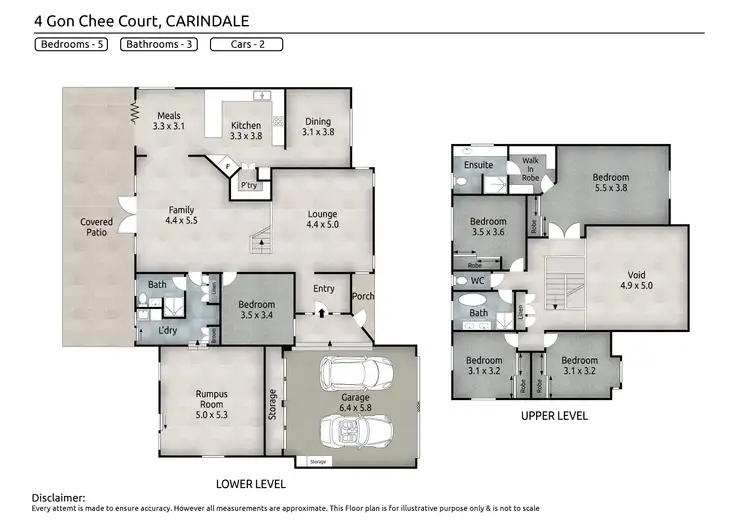 Floorplan of Homely house listing, 4 Gon Chee Court, Carindale QLD 4152