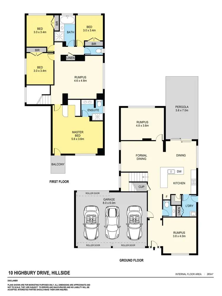 Floorplan of Homely house listing, 10 Highbury Drive, Hillside VIC 3037