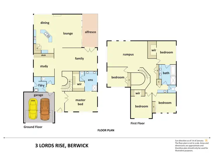 Floorplan of Homely house listing, 3 Lords Rise, Berwick VIC 3806