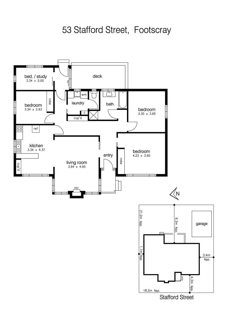 Floorplan of Homely house listing, 53 Stafford Street, Footscray VIC 3011
