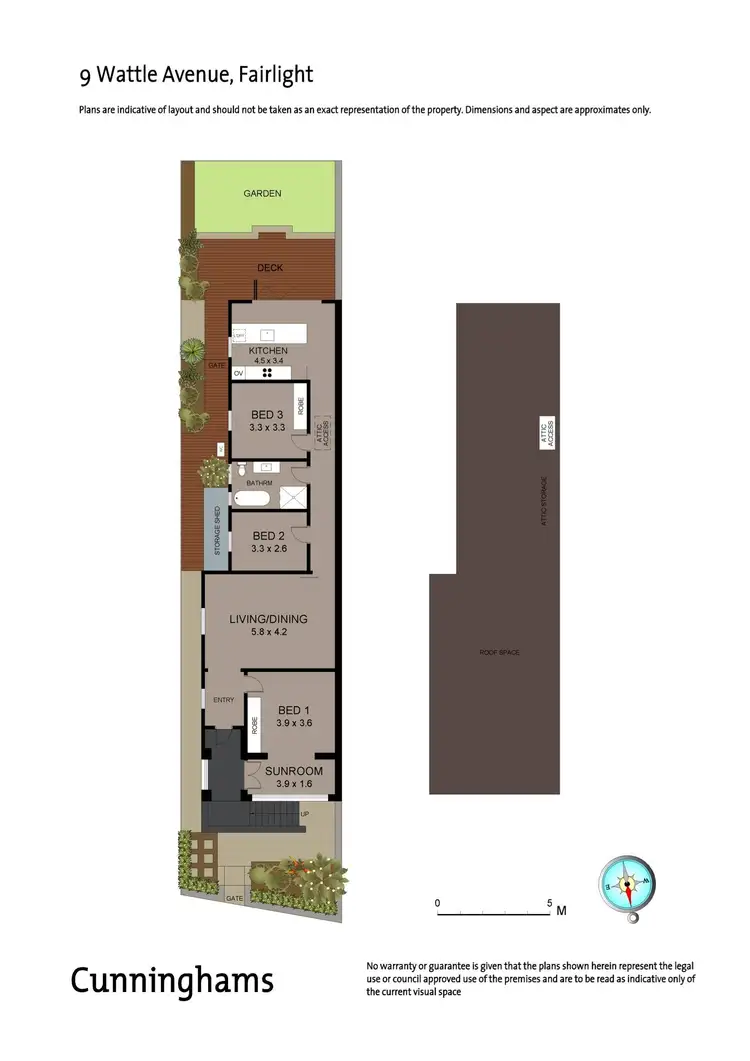 Floorplan of Homely semi-detached listing, 9 Wattle Avenue, Fairlight NSW 2094