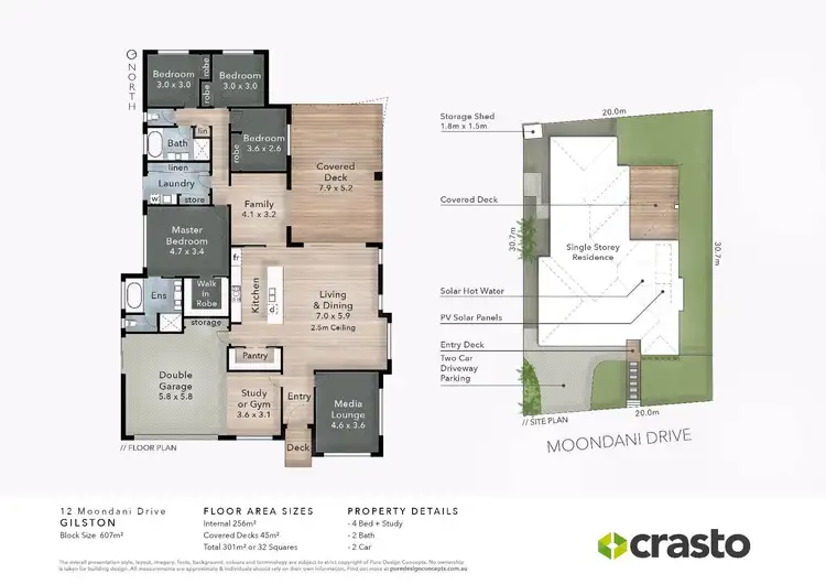 Floorplan of Homely house listing, 12 Moondani Drive, Gilston QLD 4211
