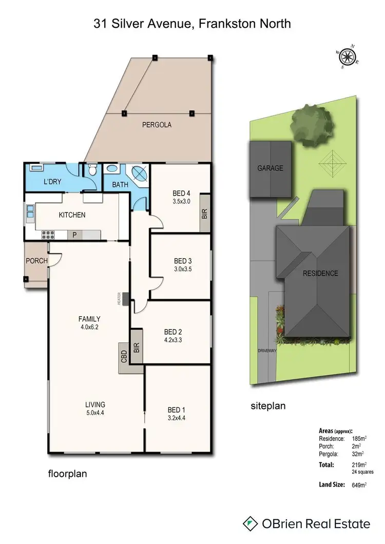 Floorplan of Homely house listing, 31 Silver Avenue, Frankston North VIC 3200