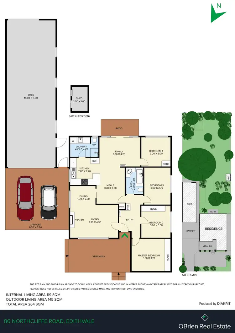 Floorplan of Homely house listing, 86 Northcliffe Road, Edithvale VIC 3196