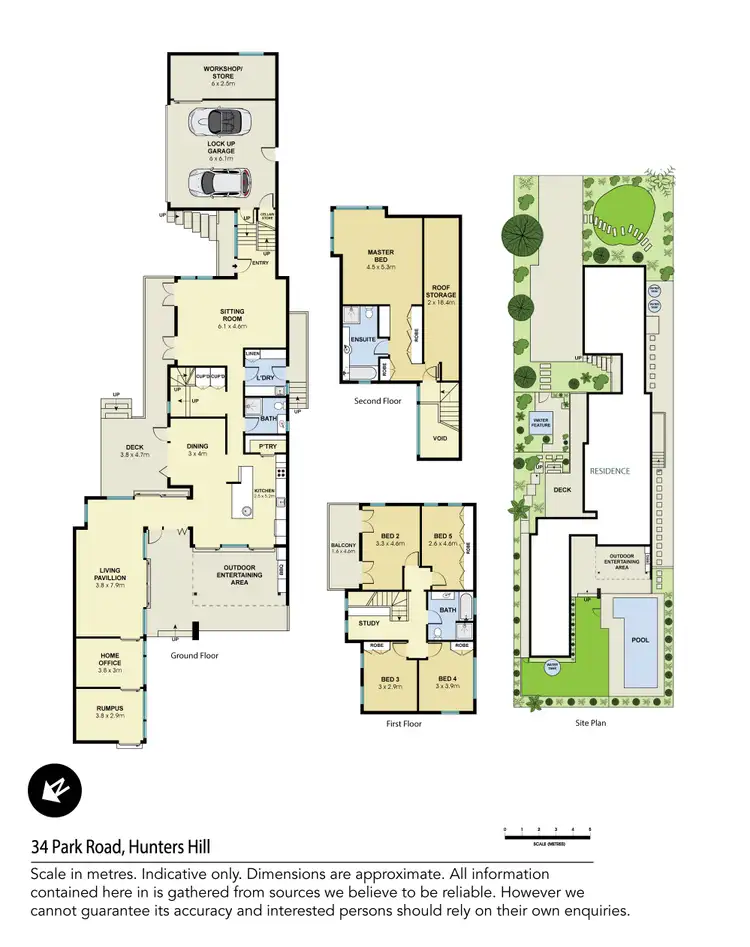 Floorplan of Homely house listing, 34 Park Road, Hunters Hill NSW 2110