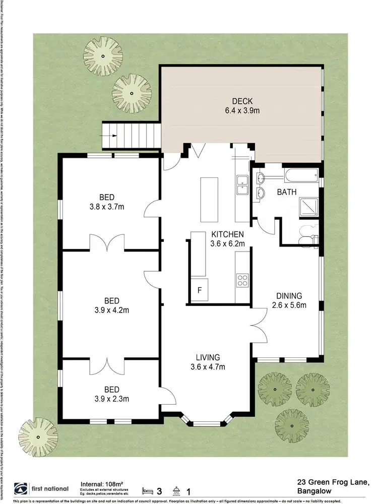 Floorplan of Homely house listing, 23 Green Frog Lane, Bangalow NSW 2479