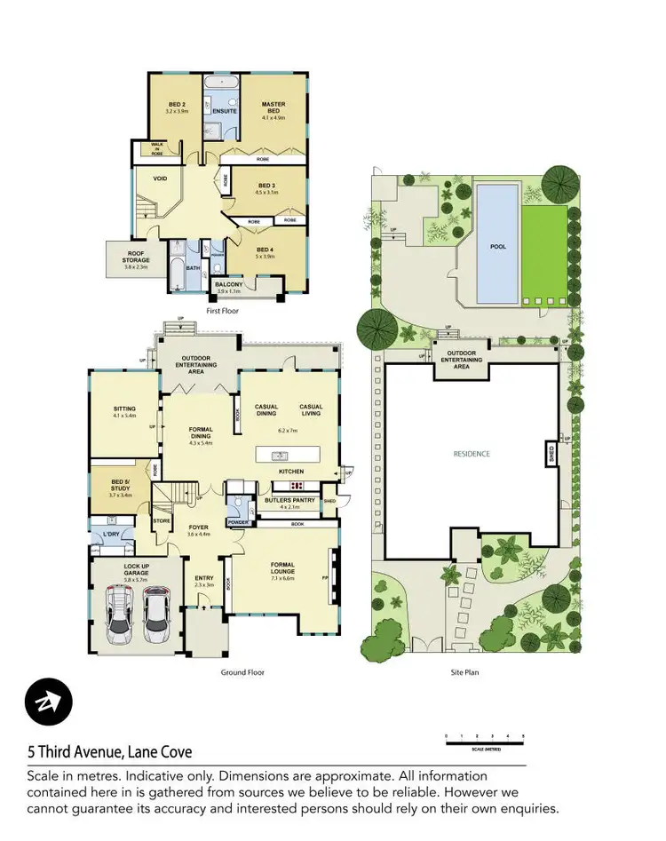 Floorplan of Homely house listing, 5 Third Avenue, Lane Cove NSW 2066
