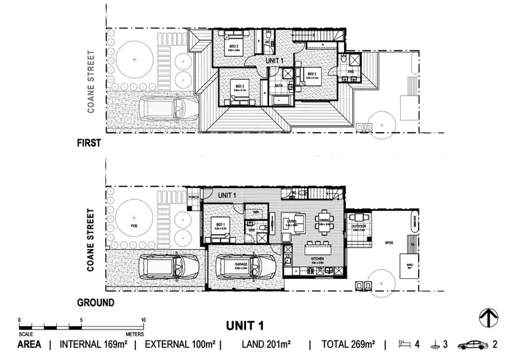 Floorplan of Homely townhouse listing, 1/8 Coane Street, Oakleigh East VIC 3166
