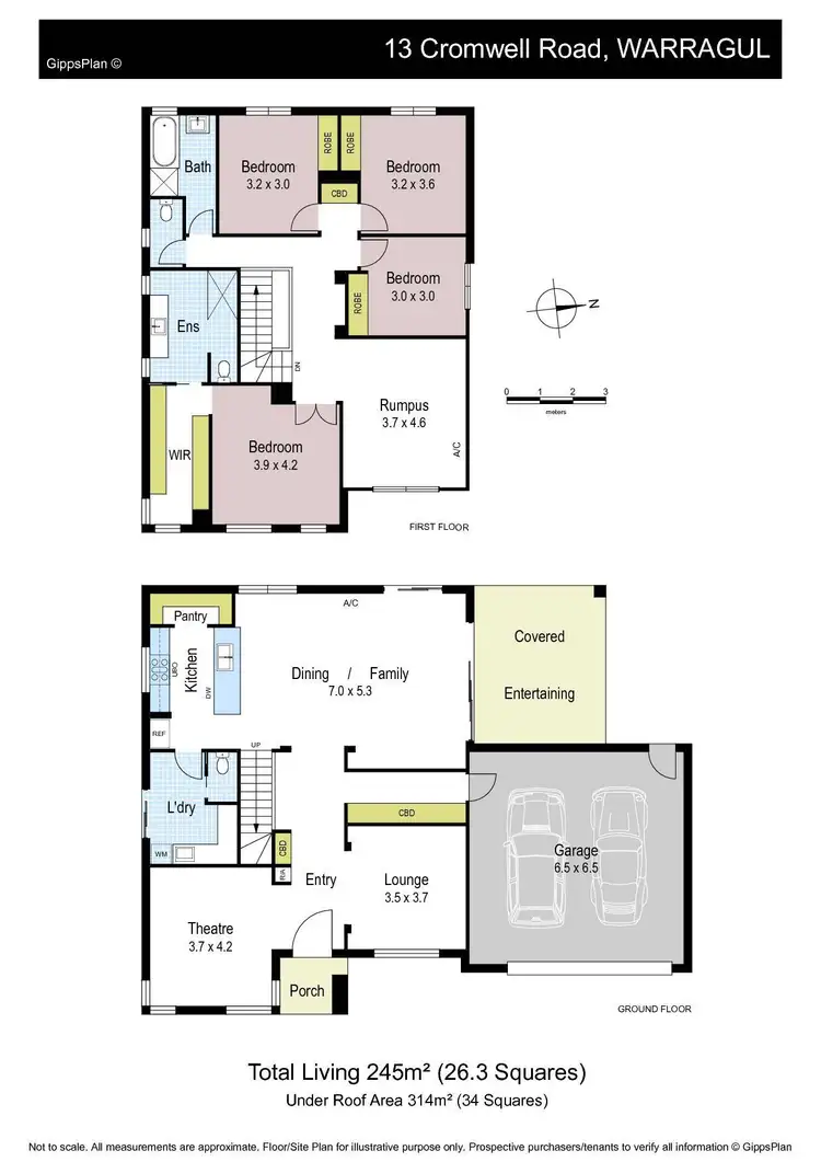 Floorplan of Homely house listing, 13 Cromwell Road, Warragul VIC 3820