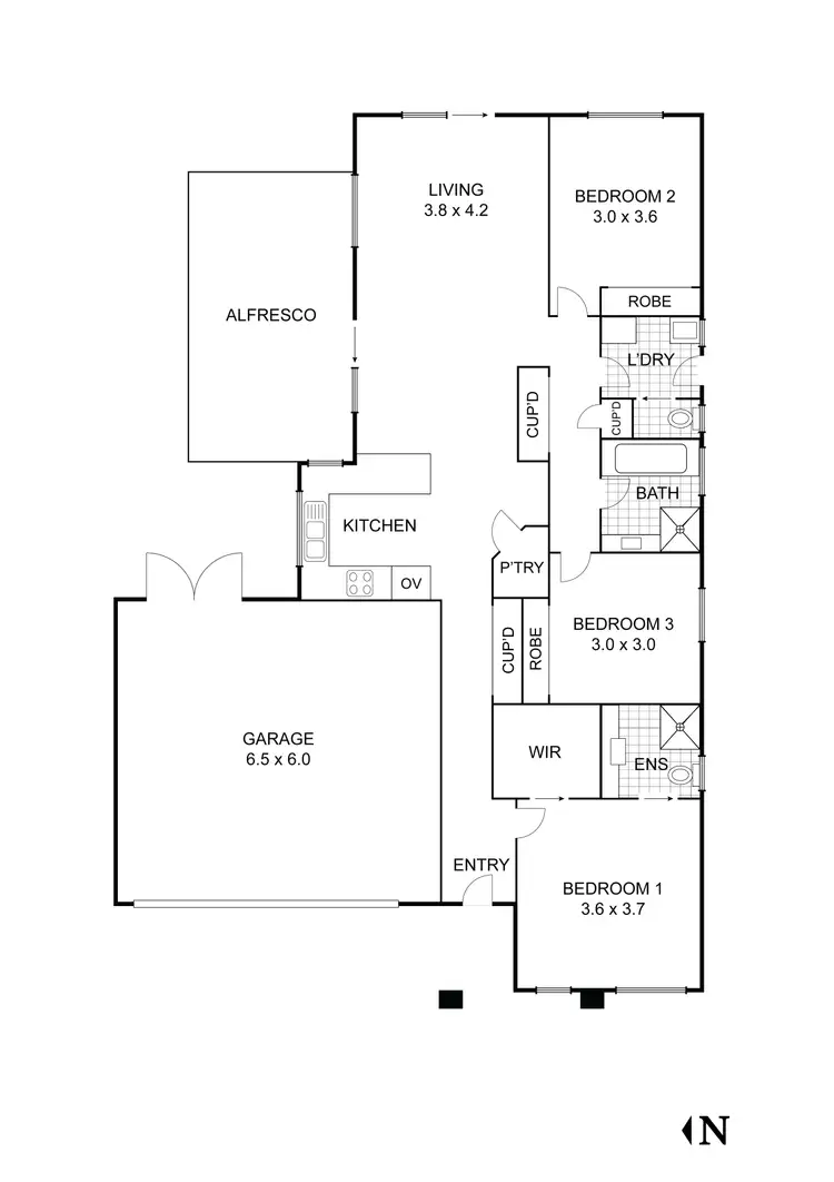 Floorplan of Homely house listing, 117 St Killian Street, White Hills VIC 3550