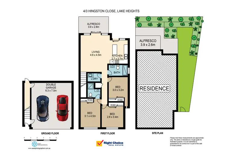 Floorplan of Homely townhouse listing, 4/1-3 Hingston Close, Lake Heights NSW 2502