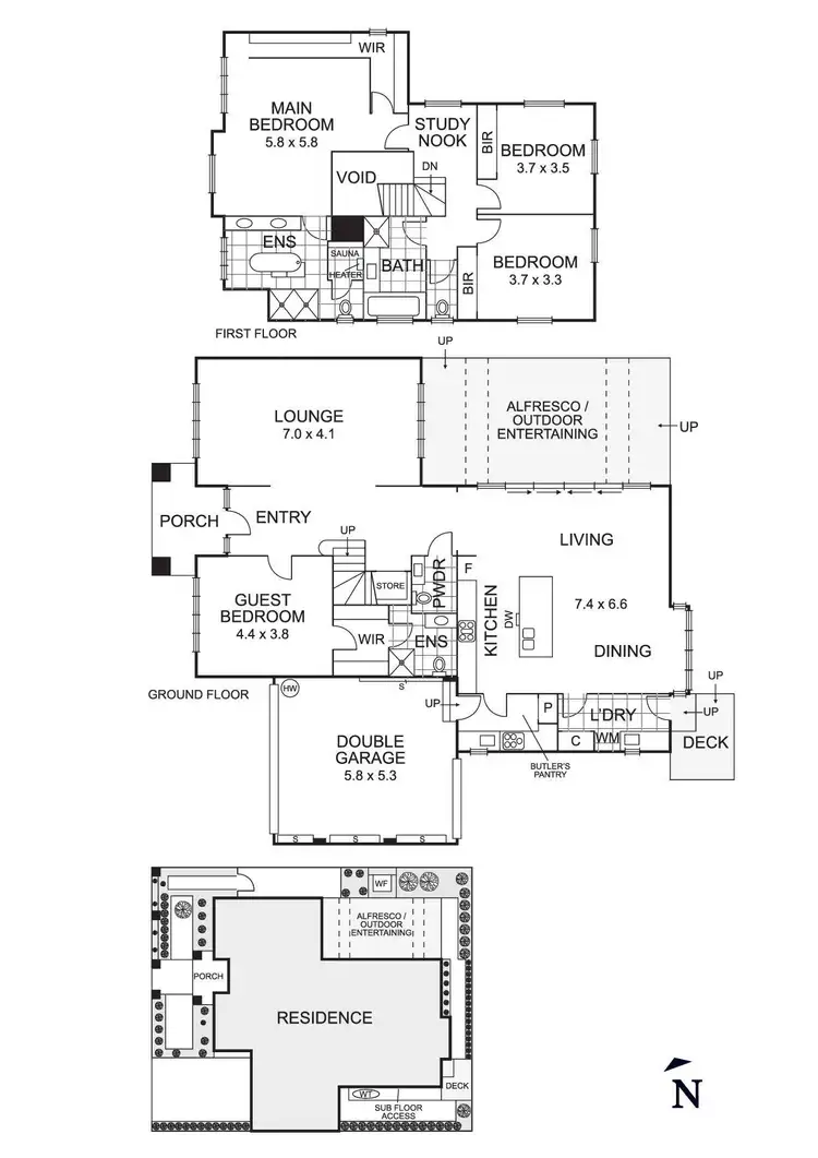 Floorplan of Homely house listing, 34 Vera Street, Bulleen VIC 3105