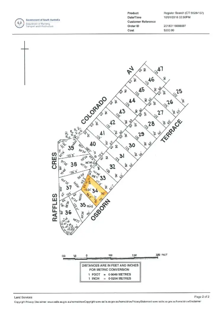 Floorplan of Homely land listing, 51 Osborn Terrace, Plympton SA 5038