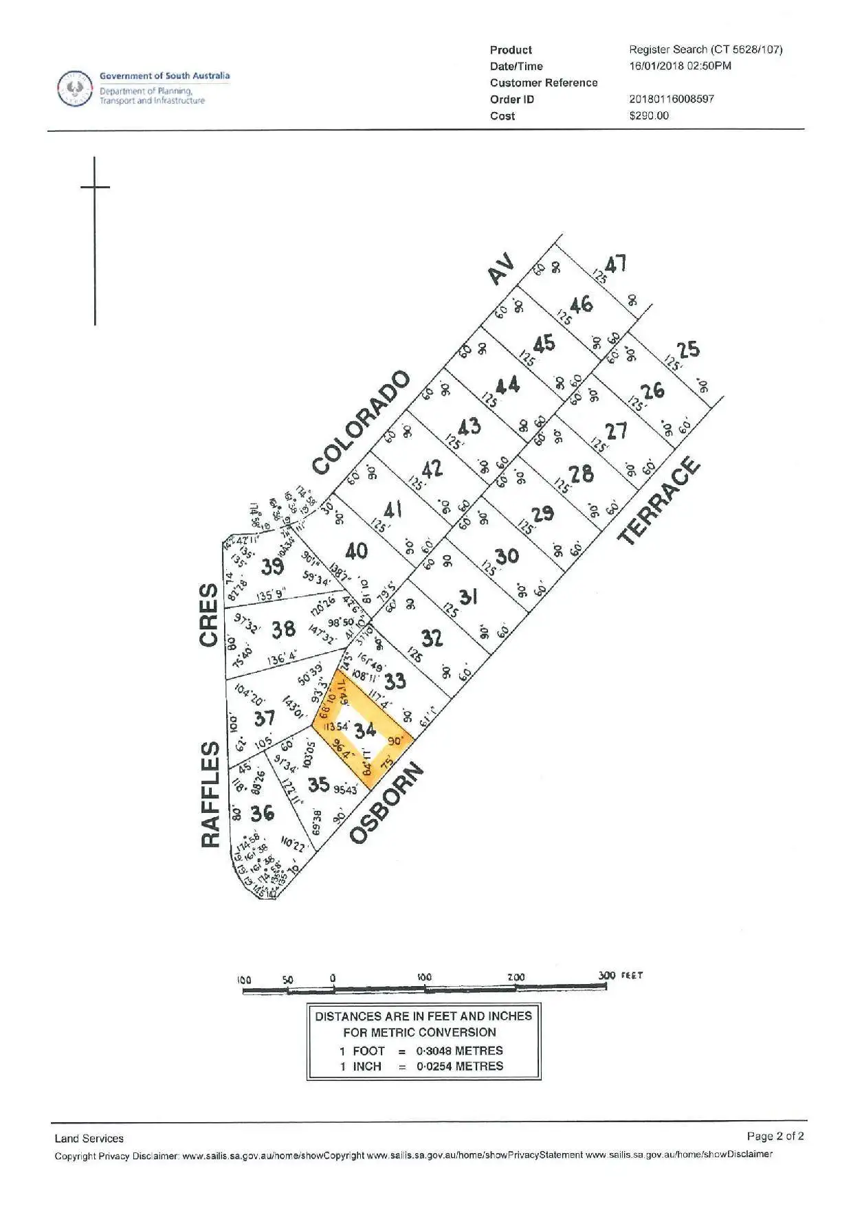 Floorplan of Homely land listing, 51 Osborn Terrace, Plympton SA 5038