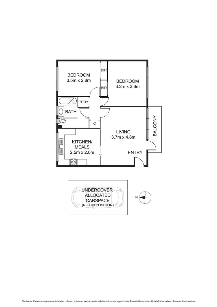 Floorplan of Homely unit listing, 5/560 Pascoe Vale Road, Pascoe Vale VIC 3044