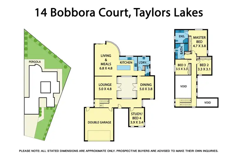 Floorplan of Homely house listing, 14 Bobbora Court, Taylors Lakes VIC 3038
