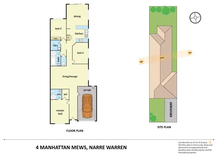 Floorplan of Homely townhouse listing, 4 Manhattan Mews, Narre Warren VIC 3805