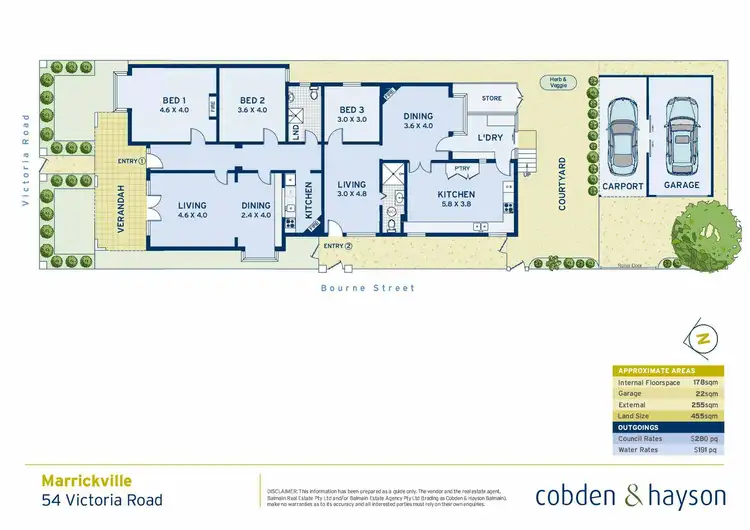 Floorplan of Homely house listing, 54 Victoria Road, Marrickville NSW 2204