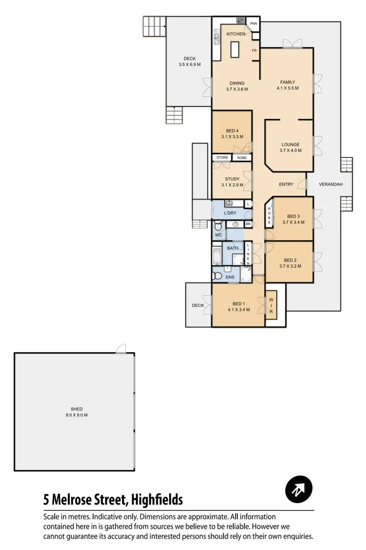 Floorplan of Homely house listing, 5 Melrose Street, Highfields QLD 4352