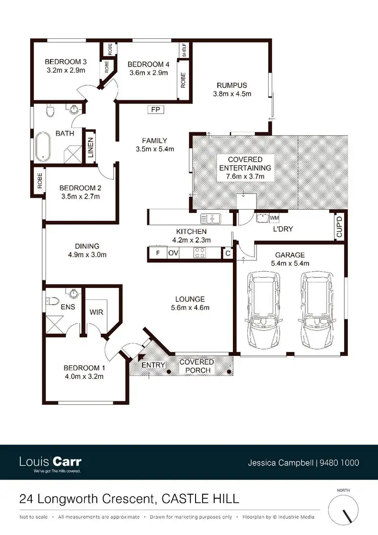 Floorplan of Homely house listing, 24 Longworth Crescent, Castle Hill NSW 2154