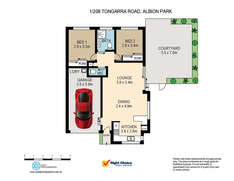 Floorplan of Homely villa listing, 1/208-210 Tongarra Road, Albion Park NSW 2527