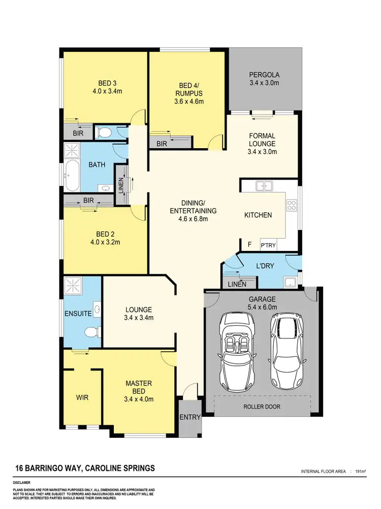 Floorplan of Homely house listing, 16 Barringo Way, Caroline Springs VIC 3023