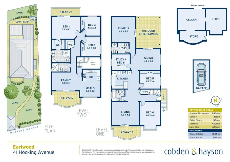 Floorplan of Homely house listing, 41 Hocking Avenue, Earlwood NSW 2206
