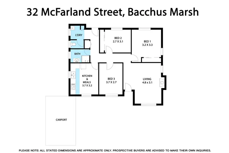 Floorplan of Homely house listing, 32 McFarland Street, Bacchus Marsh VIC 3340