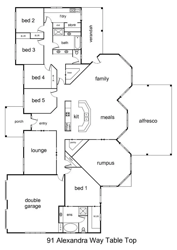 Floorplan of Homely house listing, 91 Alexandra Way, Table Top NSW 2640