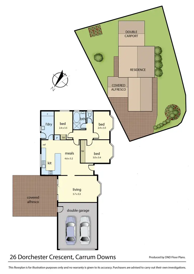 Floorplan of Homely house listing, 26 Dorchester Crescent, Carrum Downs VIC 3201