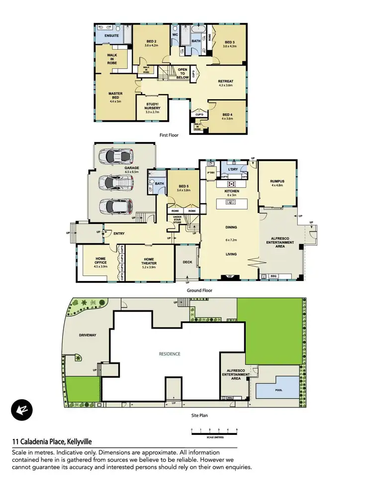 Floorplan of Homely house listing, 11 Caladenia Place, Kellyville NSW 2155
