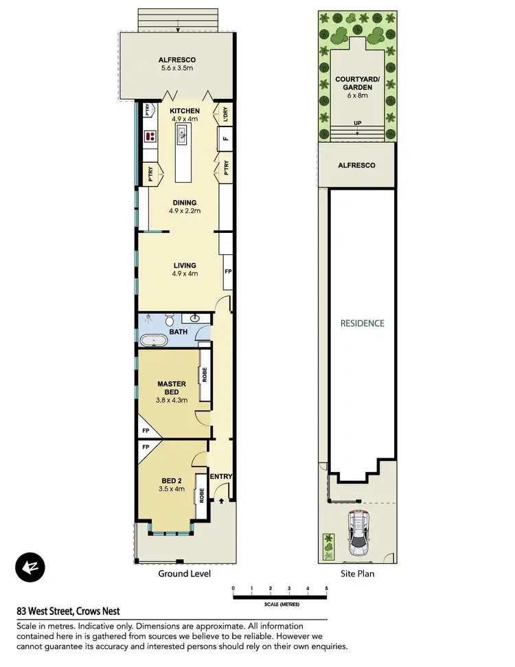 Floorplan of Homely house listing, 83 West Street, Crows Nest NSW 2065