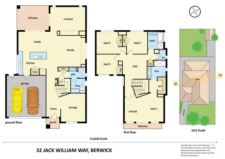 Floorplan of Homely house listing, 32 Jack William Way, Berwick VIC 3806