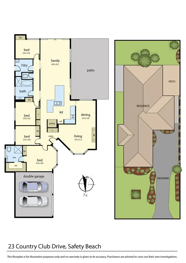 Floorplan of Homely house listing, 23 Country Club Drive, Safety Beach VIC 3936