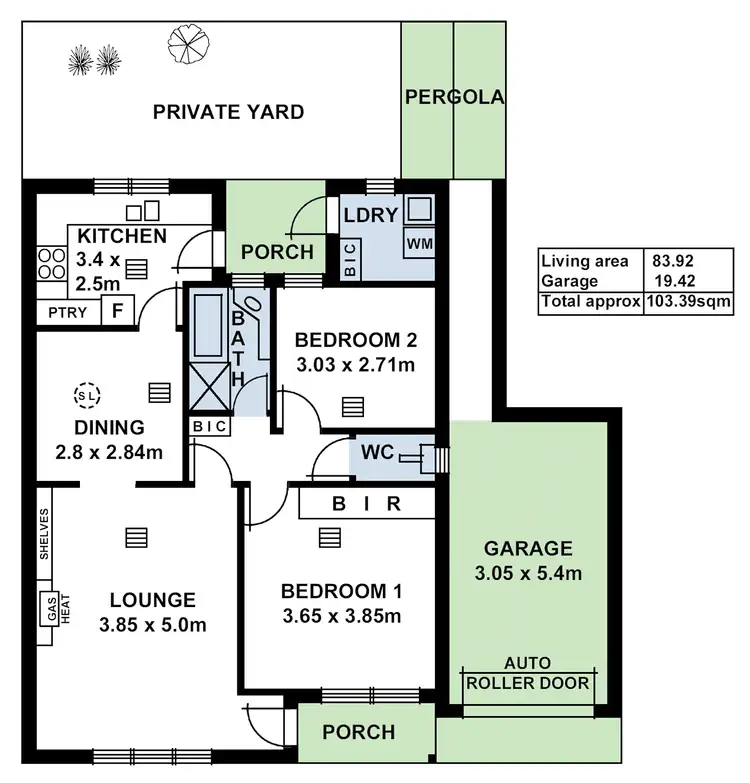 Floorplan of Homely unit listing, 4/2 Leader Avenue, Toorak Gardens SA 5065