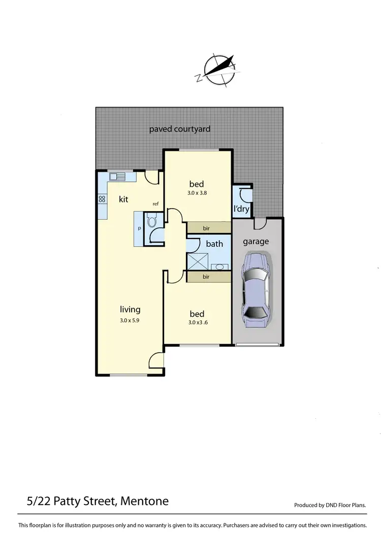 Floorplan of Homely unit listing, 5/22 Patty Street, Mentone VIC 3194