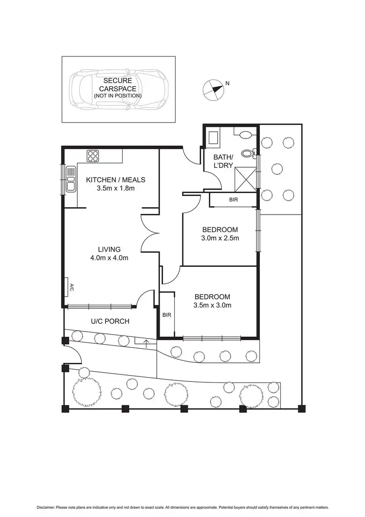 Floorplan of Homely unit listing, 1/71A Holmes Street, Brunswick VIC 3056