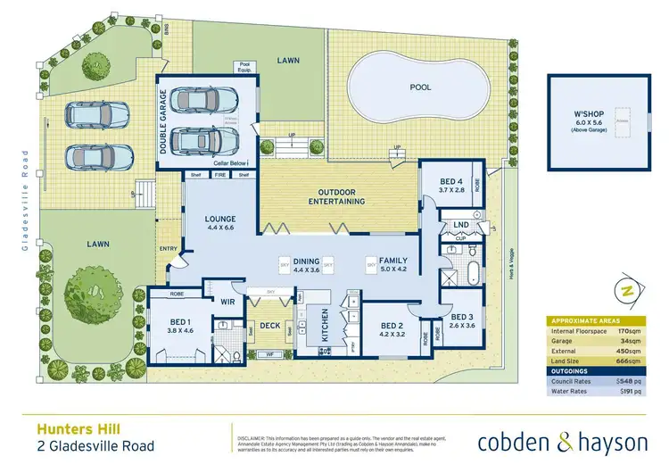 Floorplan of Homely house listing, 2 Gladesville Road, Hunters Hill NSW 2110