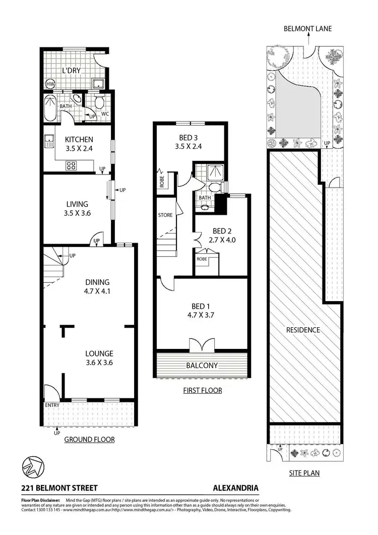 Floorplan of Homely house listing, 221 Belmont Street, Alexandria NSW 2015