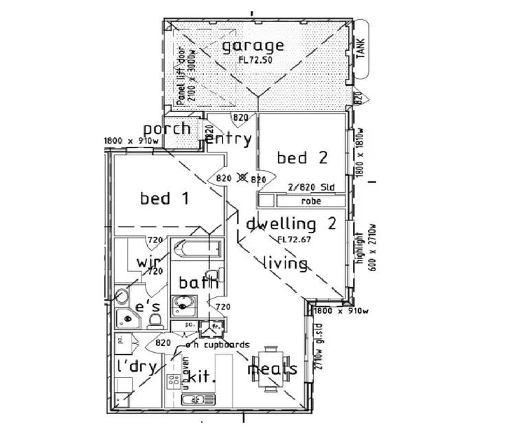 Floorplan of Homely unit listing, 3/64 Station Avenue, St Albans VIC 3021