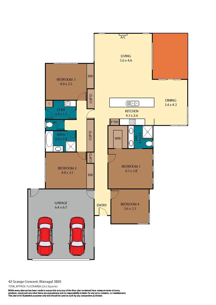Floorplan of Homely house listing, 42 Grange Crescent, Warragul VIC 3820