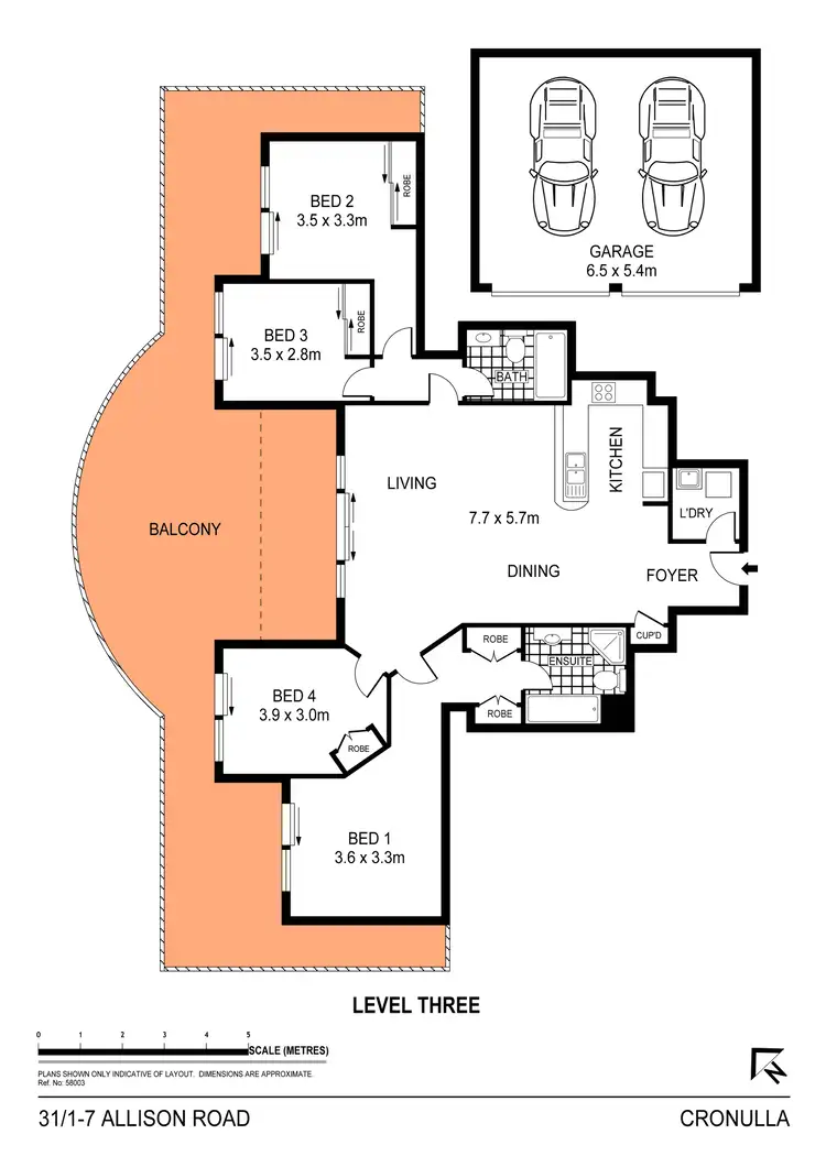Floorplan of Homely apartment listing, 31/1-7 Allison Road, Cronulla NSW 2230
